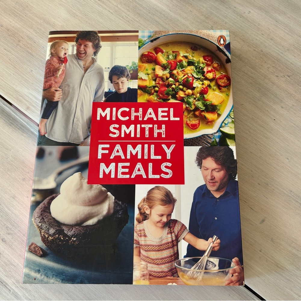 NWOT Michael Smith Family Meals Hardcover Cookbook.